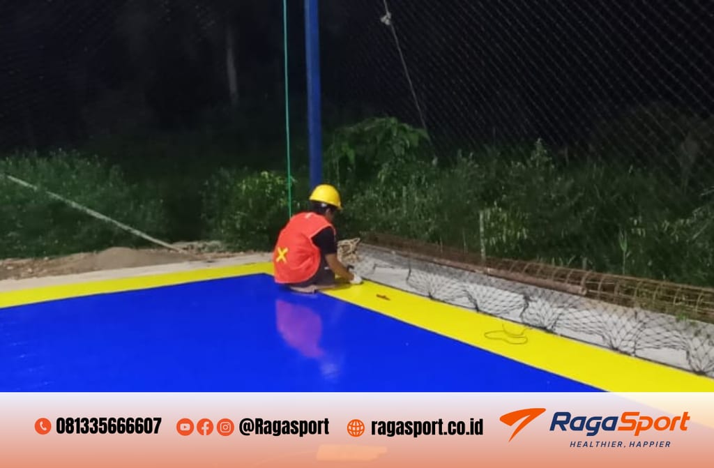 eksekusi lapangan futsal interlock