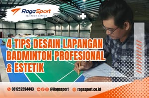 desain lapangan badminton profesional