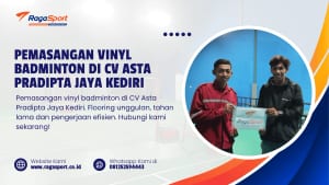 Pemasangan Vinyl Badminton di Cv Asta Pradipta Jaya Kediri