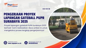 Pengerjaan Proyek Lapangan Gateball PUPR Surabaya 2025