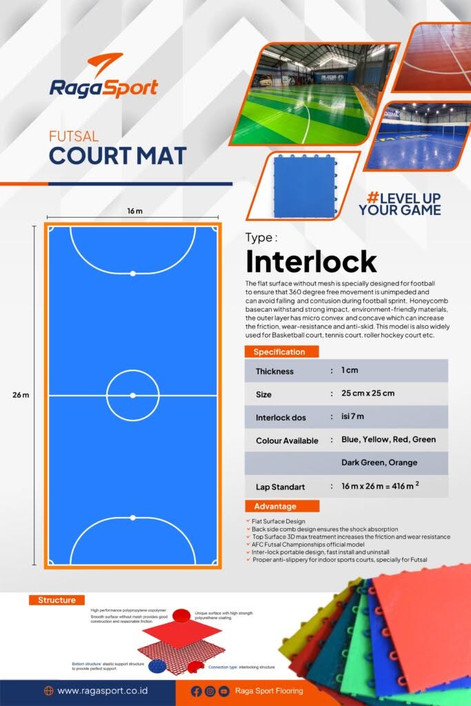 jasa pasang flooring interlock futsal
